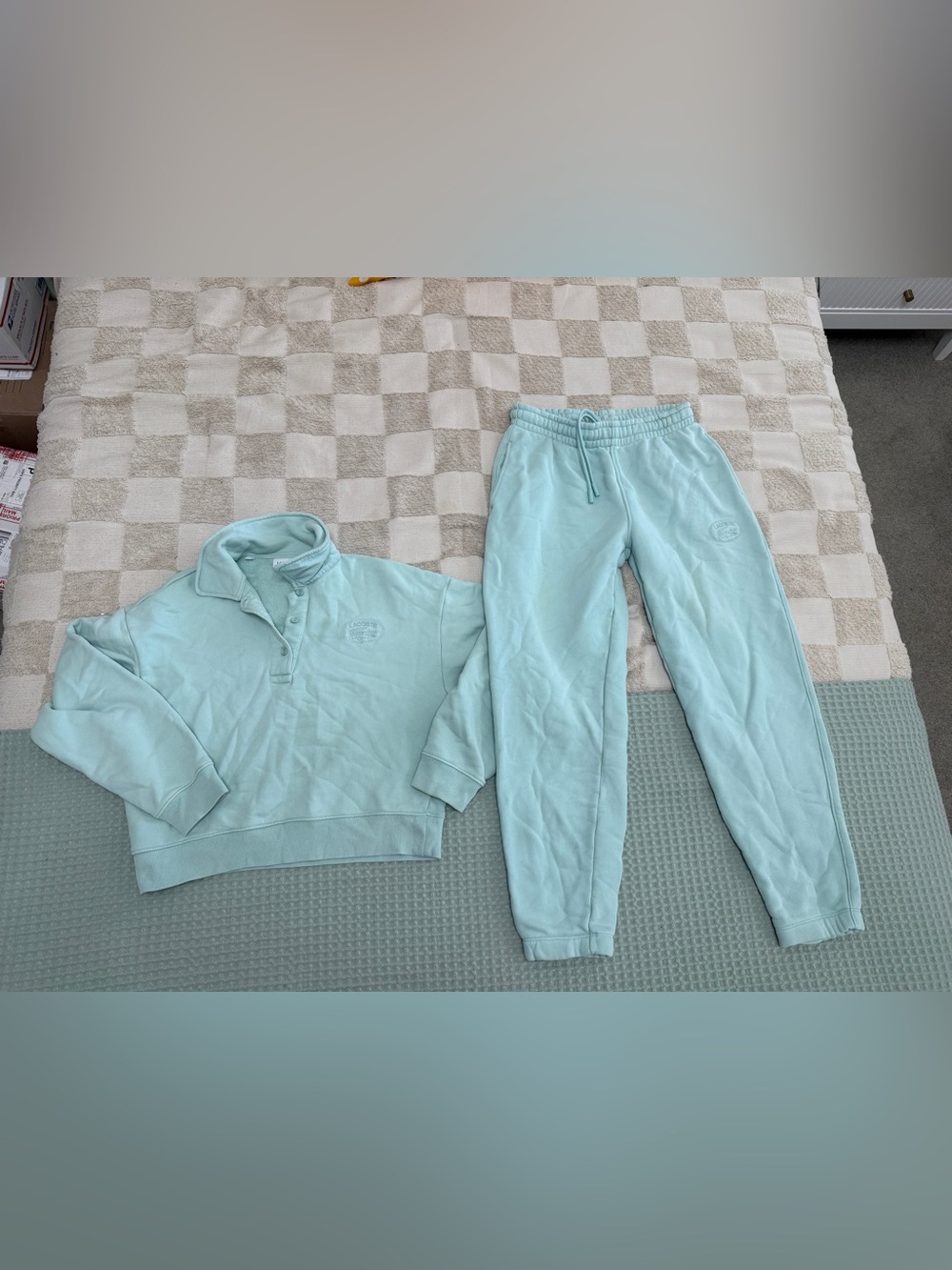 Lacoste Relaxed Fit Polo Sweatshirt‎ & Straight Leg Sweatpants size 38 &40